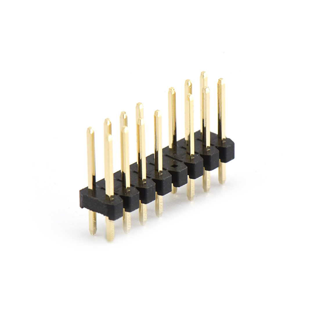 PH2005 排针连接器 Pitch 2.00mm 180°双排 DIP 16P排针 第9、10P打K